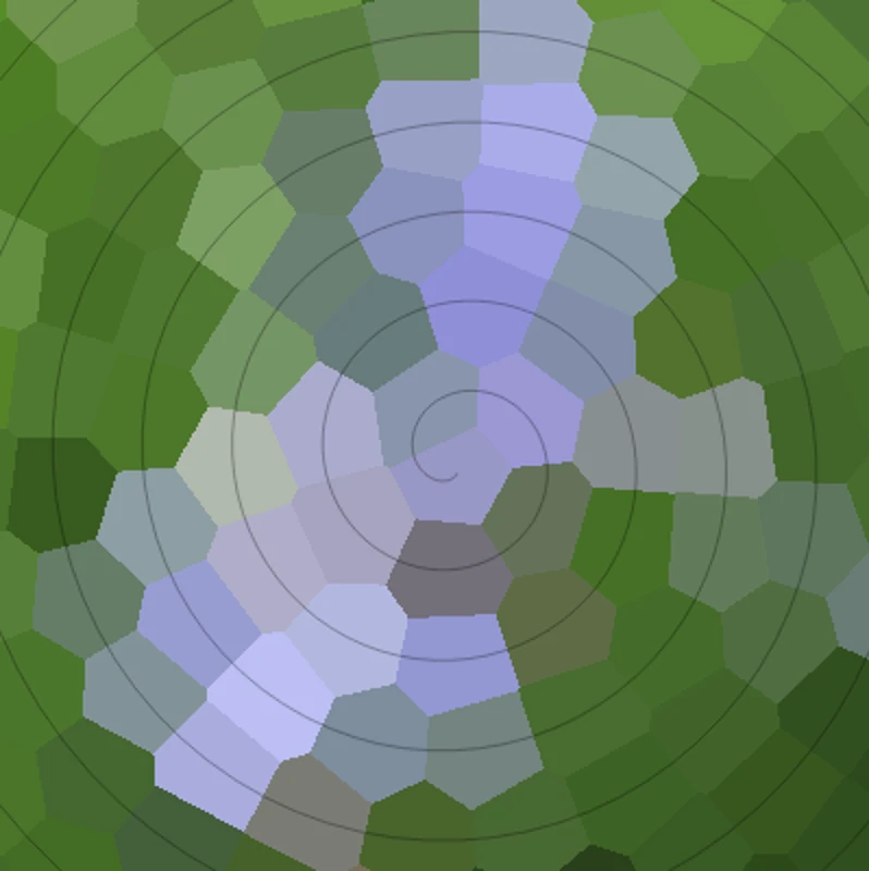 Screen capture image of the filtered canvas